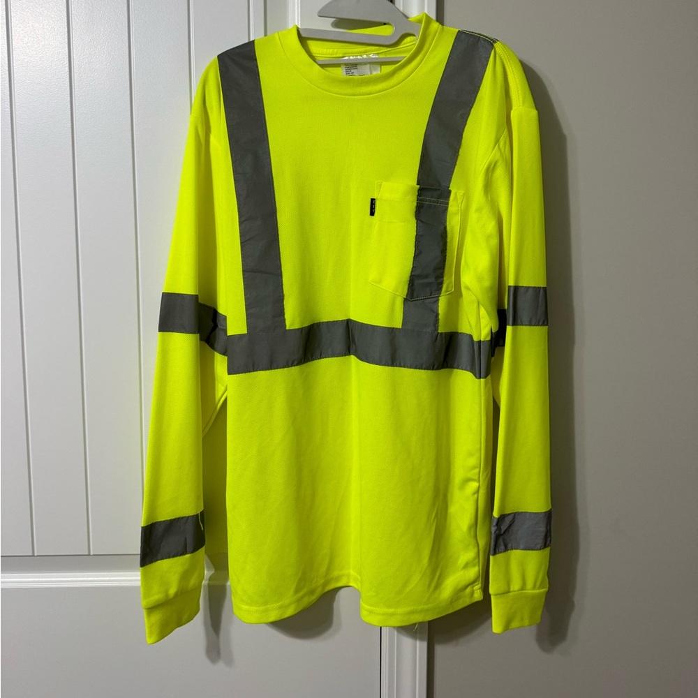 Neon Safety Yellow Reflective Shirt